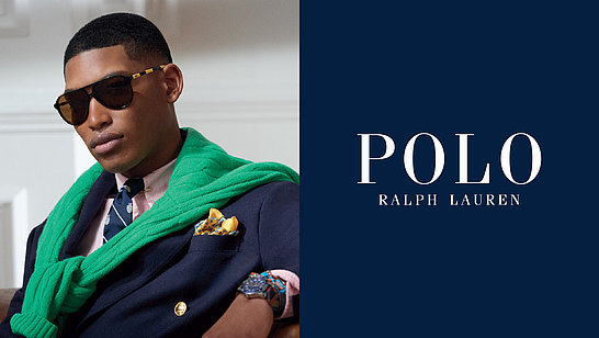 Ein Herr mit Polo-Shirt und Polo Sonnenbrille
